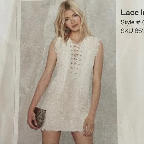 knee length dresses for ladies Like An Angel Long Sleeve Lace Dress White main image 1